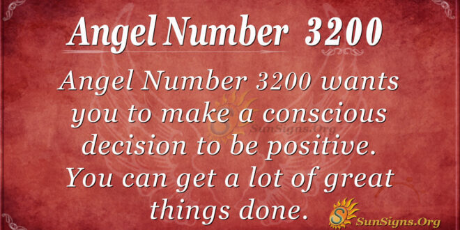 Angel Number 3200