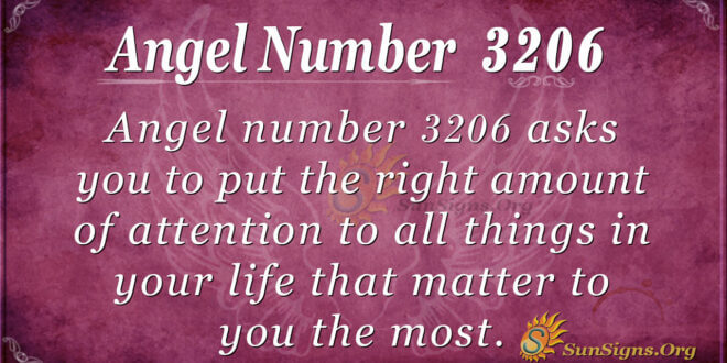 Angel Number 3206