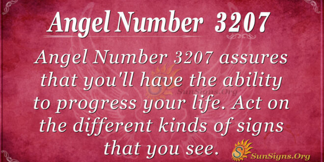 Angel Number 3207
