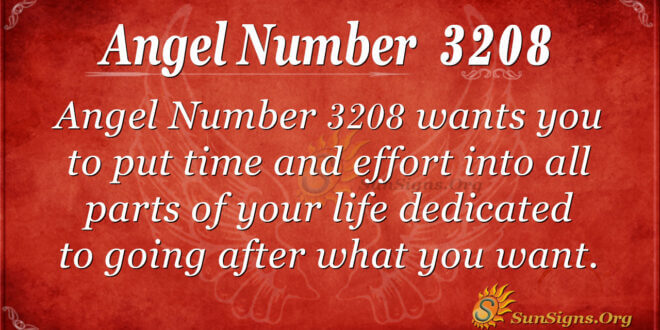 Angel Number 3208