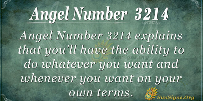 Angel Number 3214
