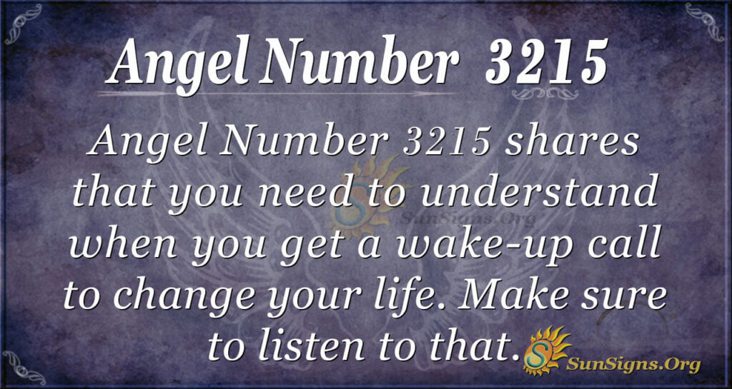 Angel Number 3215