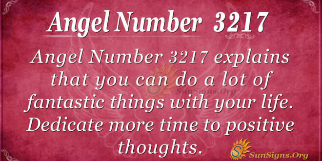 Angel Number 3217