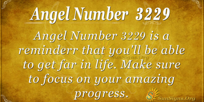 Angel Number 3229
