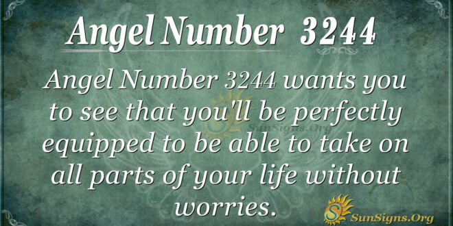 Angel Number 3244
