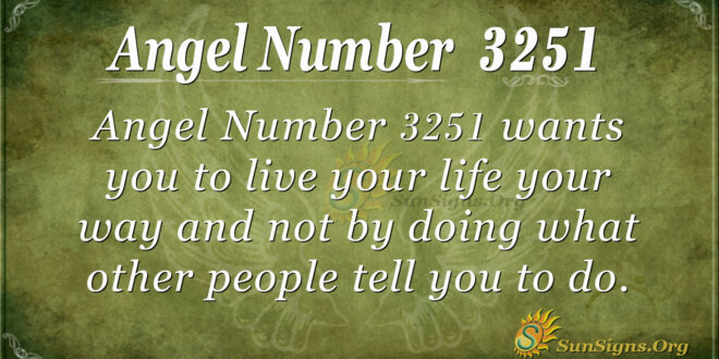 Angel Number 3251