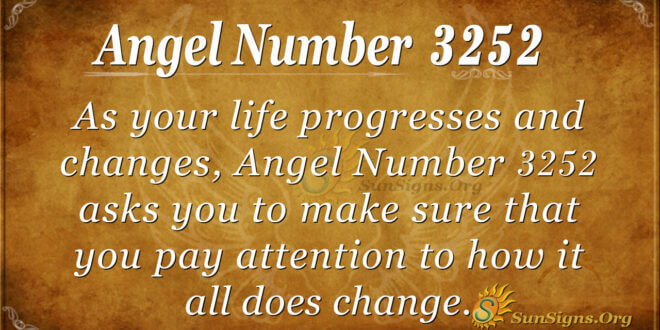 Angel Number 3252