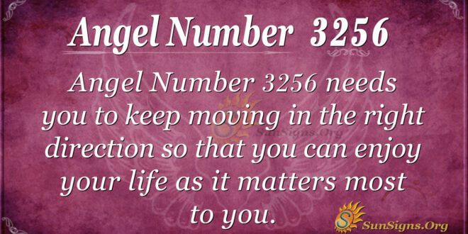 Angel number 3256