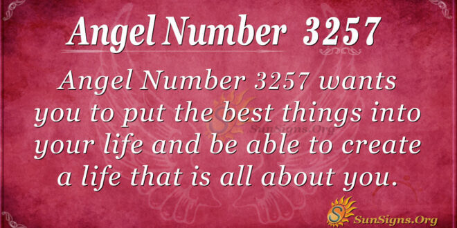 Angel Number 3257