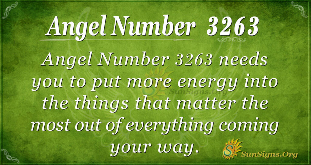 Angel Number 3263