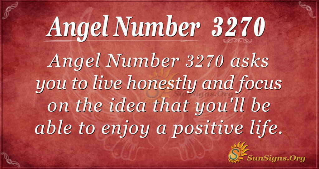 Angel Number 3270