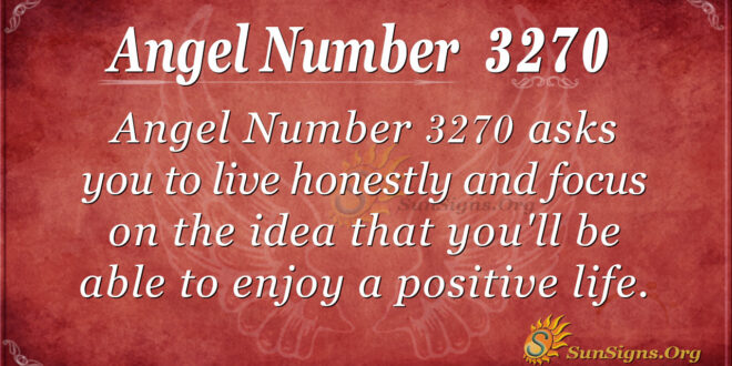 Angel Number 3270