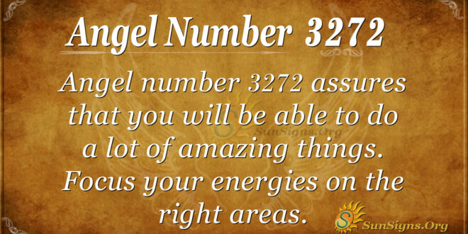 Angel Number 3272