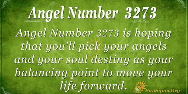 Angel Number 3273