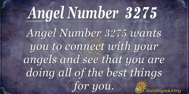 Angel Number 3275