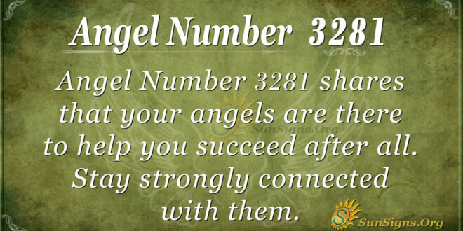 Angel Number 3281