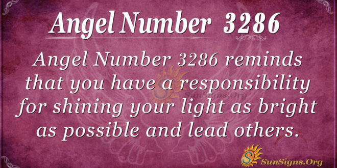 Angel Number 3286