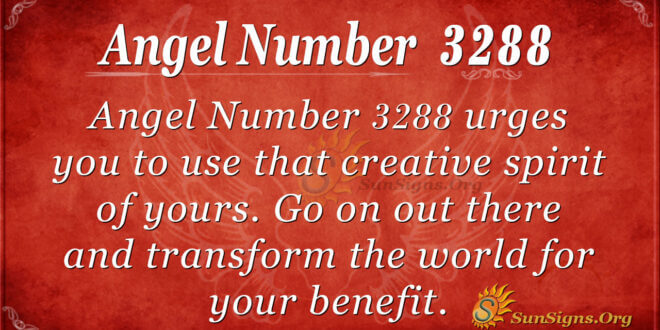 Angel Number 3288