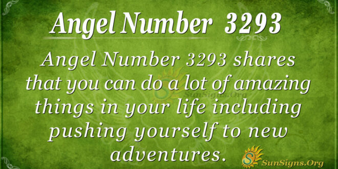 Angel Number 3293