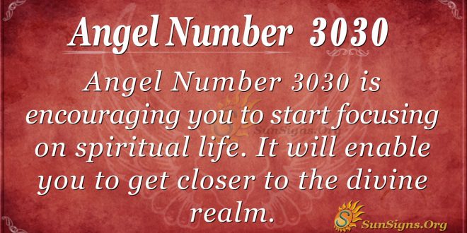 angel number 3030