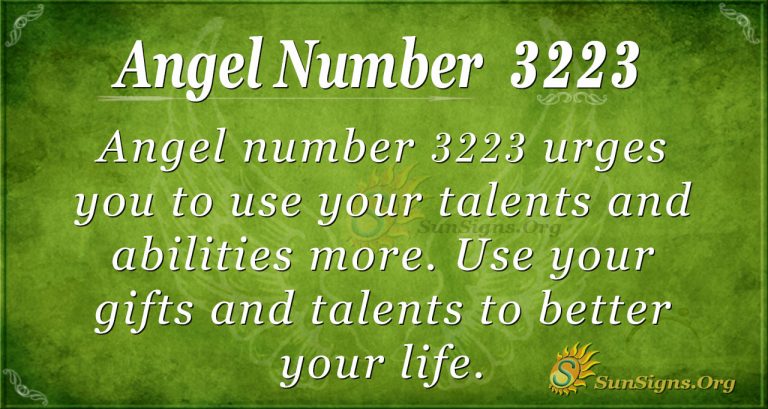 Angel Number 3223 Meaning Make Use of Your Talents SunSigns Org