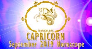 Capricorn September 2019 Horoscope