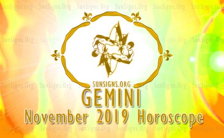 Gemini November 2019 Horoscope