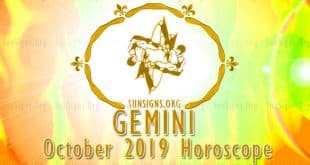Gemini October 2019 Horoscope