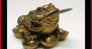 Feng shui three-legged toad frog