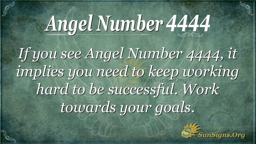 Angel Number 4444