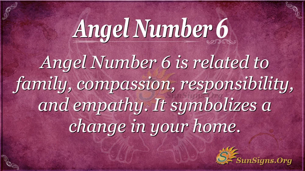 Número de ángel 6