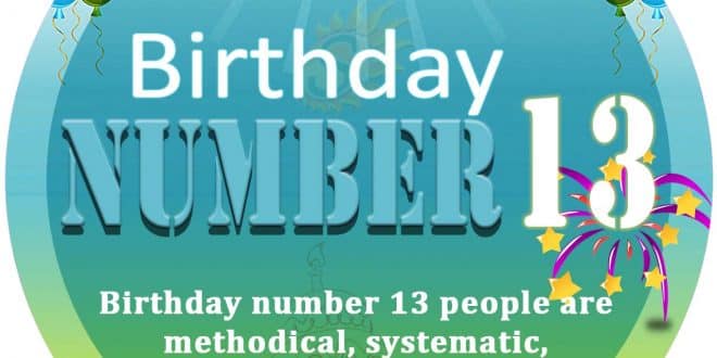 Birthday Number 13