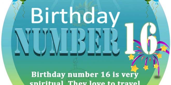 Birthday Number 16