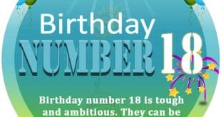 Birthday Number 18