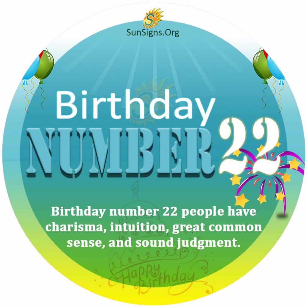 Birthday Number 22