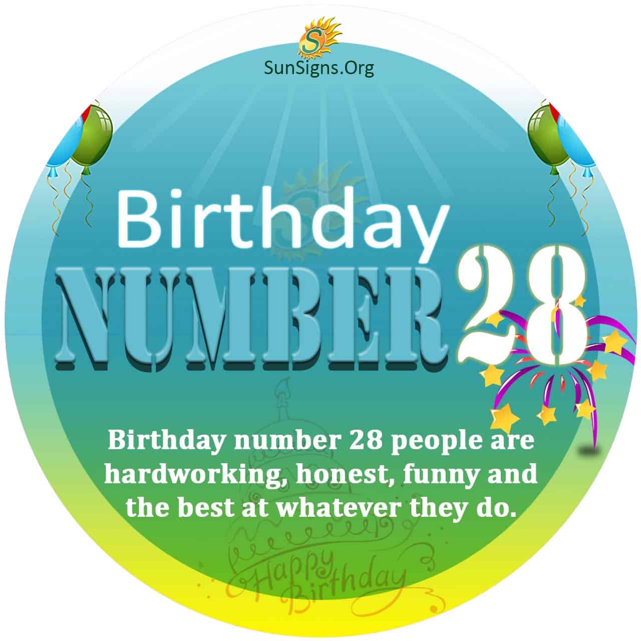 Birthday Number 28