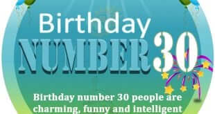 Birthday Number 30