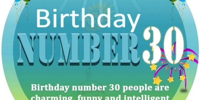 Birthday Number 30