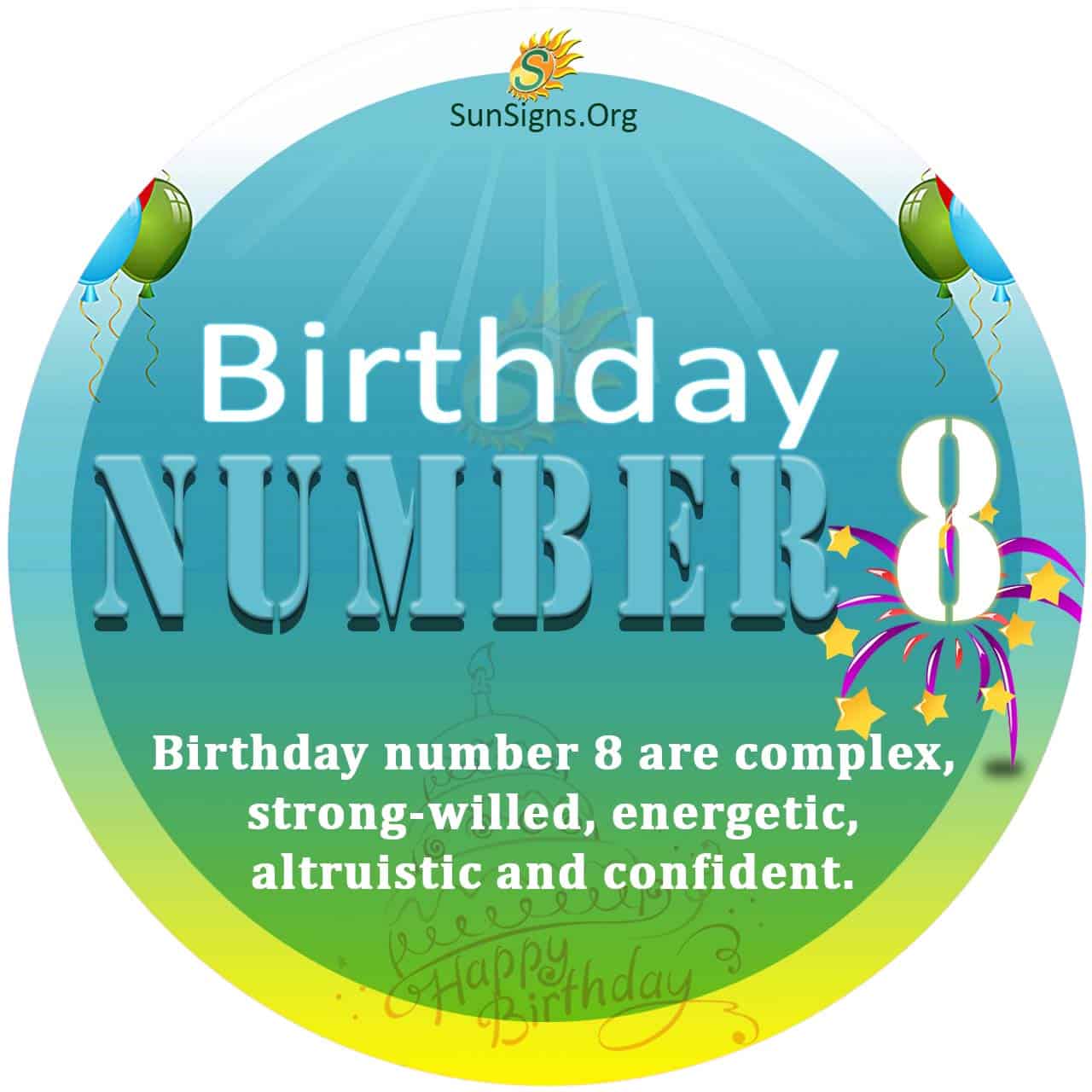 Birthday Number 8