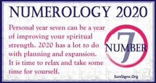 Number 7 - 2020 Numerology Horoscope