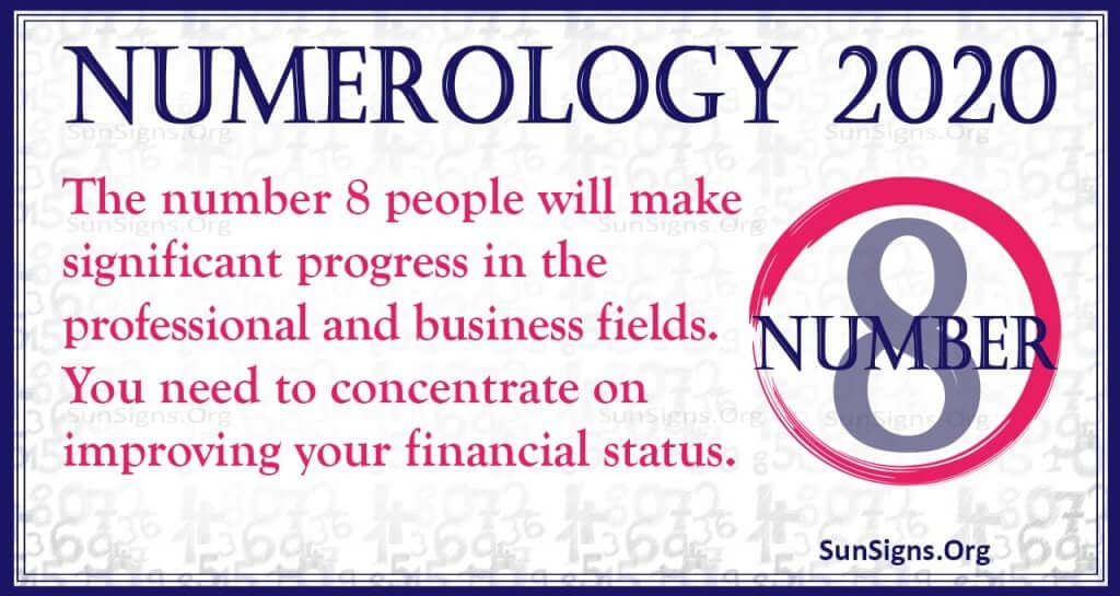 Number 8 - 2020 Numerology Horoscope