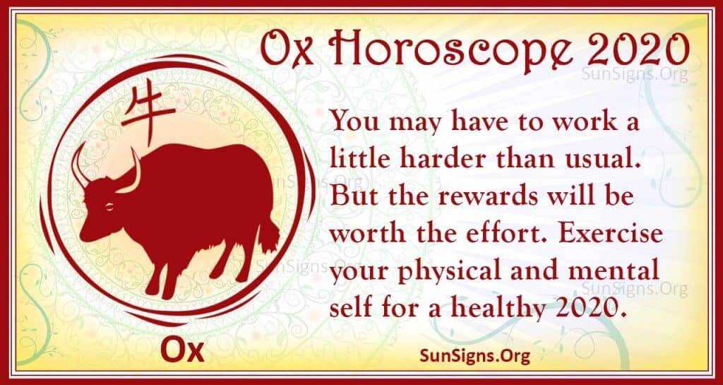 ox horoscope 2020