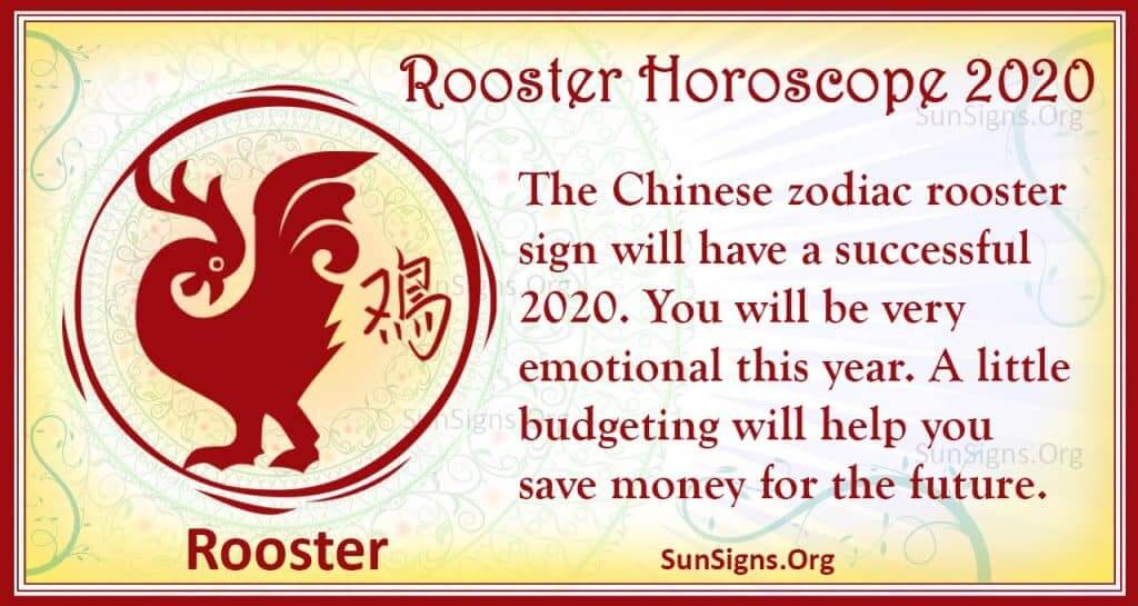 Rooster Horoscope 2020 Free Astrology Predictions!