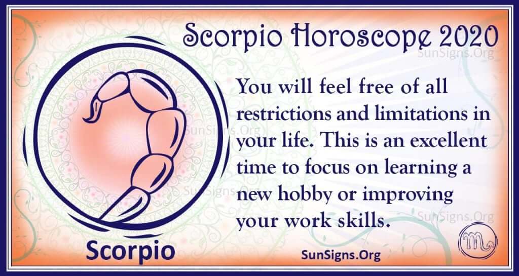 scorpio horoscope 2020