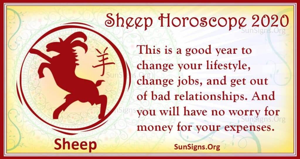 sheep horoscope 2020
