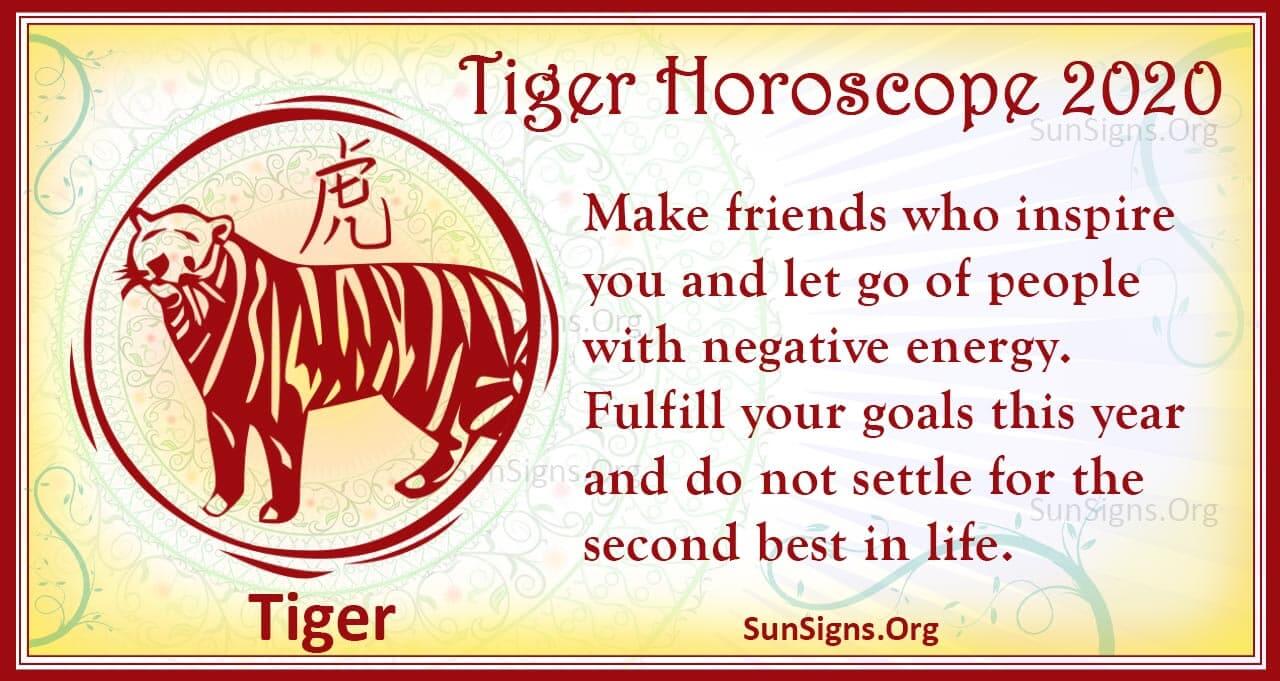 Tiger Horoscope 2020 Free Astrology Predictions Sunsigns Org