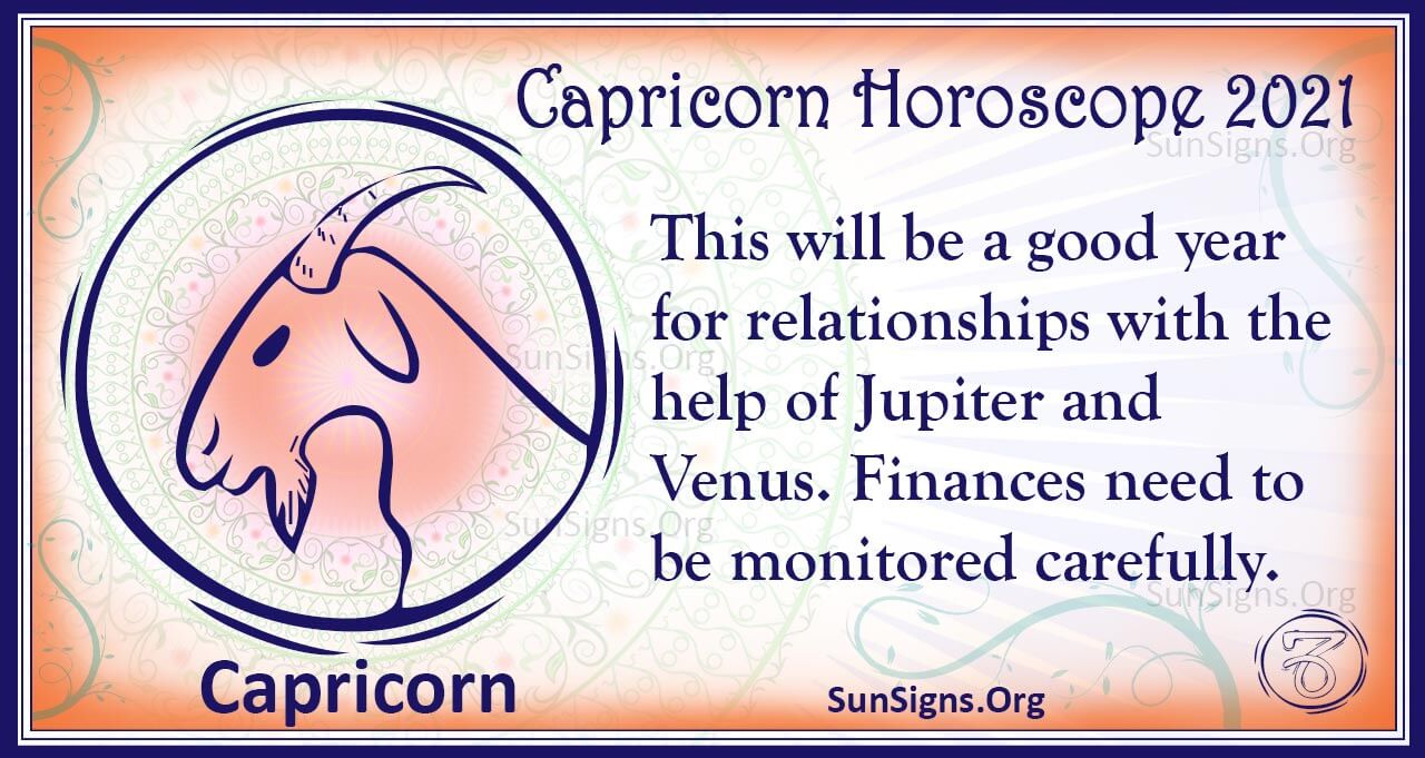 Capricorn Monthly Horoscope 2021