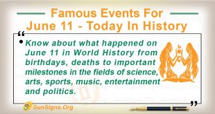 Famous Events For June 11