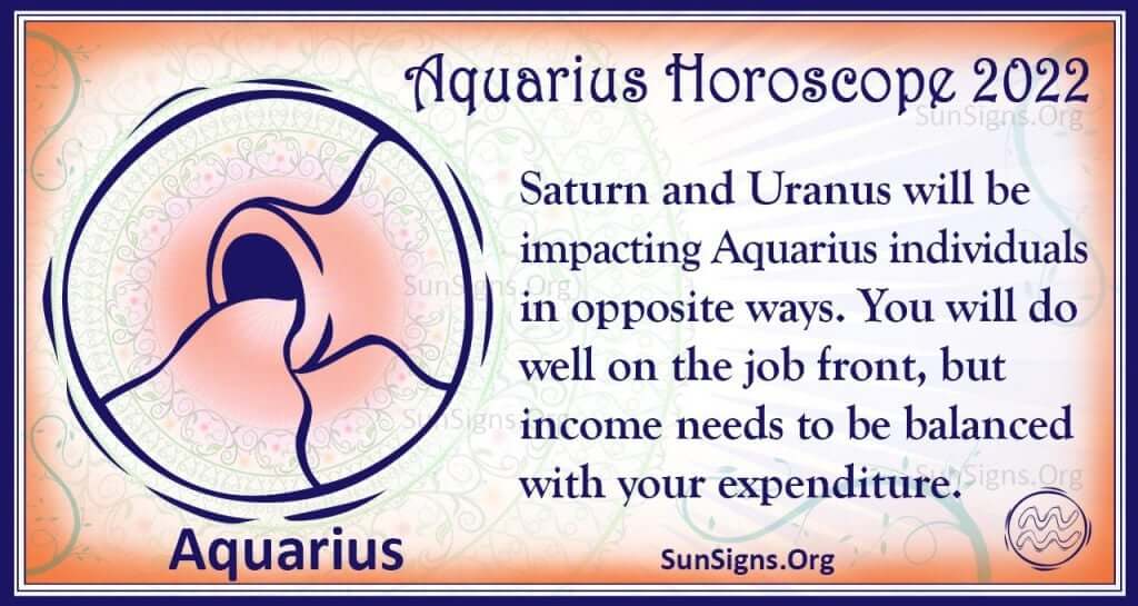 Aquarius Horoscope 2022 - Get Your Predictions Now! - SunSigns.Org