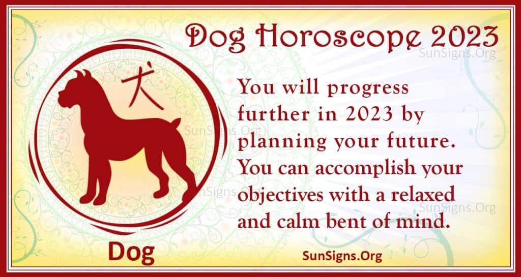 dog Chinese horoscope 2023